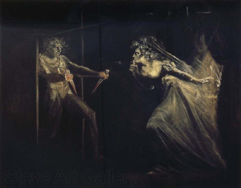 Henry Fuseli Lady Macbeth Seizing the Daggers Norge oil painting art
